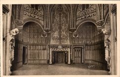 CPA Chateau de Pierrefonds Oise Une des Chambres du Chateau 