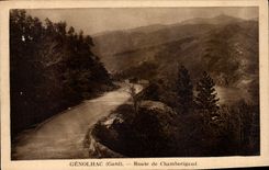 CPA Genolhac Gard Route de Chamborigaud 