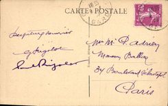 CPA Genolhac Gard Route de Chamborigaud