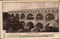 CPA Le Pont du Gard Galeries Barbes Meubles Bd Barbes Paris
