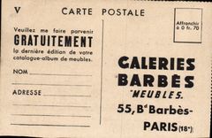 CPA Le Pont du Gard Galeries Barbes Meubles Bd Barbes Paris