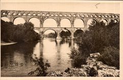 CPA Nimes Gard Le Pont du Gard 