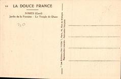 CPA Nimes Gard Jardin de la Fontaine Le Temple de Diane 