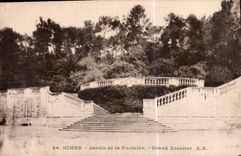 CPA Nimes Jardin de la Fontaine Grand Escalier 