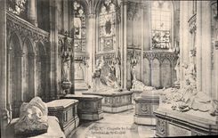 CPA Dreux Chapelle St Louis Interieur de la Crypte 