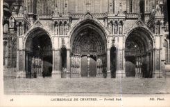 CPA Cathedrale de Chartres Portail Sud 