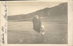 CARTE PHOTO Femme Enfant