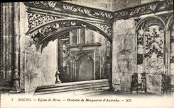 CPA Bourg Eglise de Brou Oratoire de Marguerite d'Autriche 