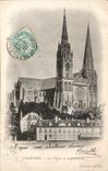 CPA Chartres La Fleches de la Cathedrale 
