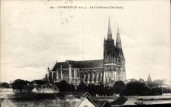 CPA Chartres La Cathedrale Cote Nord 