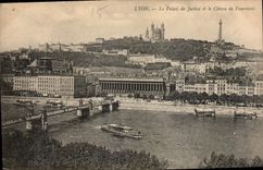 CPA Lyon Le Palais de Justice et le Coteau de Fourviere 