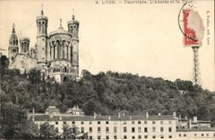 CPA Lyon Fourviere L'Abside et la Tour 