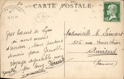 CPA Lyon Place Bellecour et Coteau de Fourviere 