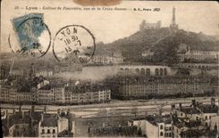 CPA Lyon de Fourvier vue de la Croix Rousse 