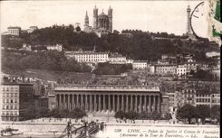 CPA Lyon Palais de Justice et Coteau de Fourviere 