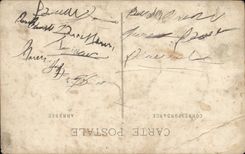 CARTE PHOTO Enfants Chien 