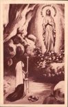 CPA Lourdes L'Apparition 
