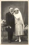 CARTE PHOTO Femme Mariage
