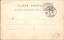 CPA Lyon Statue de la Saone Hotel de Ville 