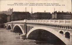 CPA Lyon Pont Wilson vue prise cote Qual Guillotiere 