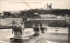 CPA Lyon Pont du Palais de Justice et Coteau de Fourviere 