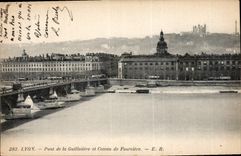 CPA Lyon Pont de la Guillotiere et Coteau de Fourviere 