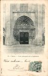 CPA Senlis Porte principale de la Cathedrale 