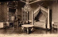 CPA Compiegne Le Chateau Chambre a coucher de Napoleon 