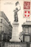 CPA Compiegne Statue de Jeanne d'Arc 