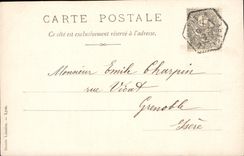 CARTE PHOTO Enfant Chien