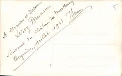 CARTE PHOTO Femme Château de Martheray Begnins  Suisse