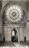 CPA Saint Germer de Fin Oise La Chapelle Abbatiale La rosace Le couloir interieur de l'eglise