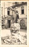 CARTE PHOTO Statue