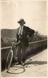 CARTE PHOTO Homme Velo Cycle