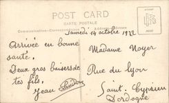 CARTE PHOTO Homme Velo Cycle