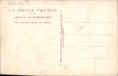 CPA Chateau de Pierrefonds Vue generale prise de l'Etang 