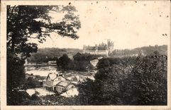 CPA Chateau de Pierrefonds vue d'ensemble 