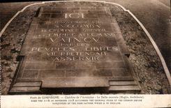 CPA Foret de Compiegne Clairiere de l'Armistice la dalle centrale 