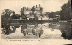 CPA Pierrefonds le Chateau et le Lac 