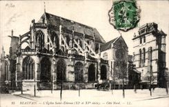 CPA Beauvais l'Eglise Saint Etienne XI et XV siecle cote nord 
