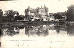 CPA Pierrefonds le Chateau et le Lac 