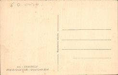 CPA Chantilly Hotel du Garnd Conde 