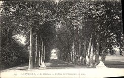 CPA Chantilly le Chateau l'Allee des Philosophes 