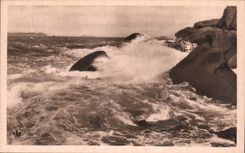 CPA Ploumanach Effet de Mer dans les Rochers de Tregastel 