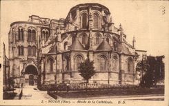 CPA Noyon Oise Abside de la Cathedrale 
