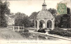 CPA Chantilly le Chateau l'Ile d'Amour 