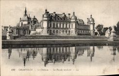 CPA Chantilly le Chateau la facade nord est 