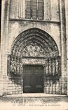 CPA Senlis Porte Principale de la Cathedrale 