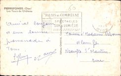 CPA Pierrefonds Oise les Tours du Chateau 