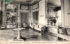 CPA Fontainebleau le Palais Salon de musique de Marie Antoinette 
